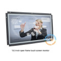 Moniteur d&#39;écran tactile de la résolution 1366X768 de 16: 9, moniteur tactile de 13,3 pouces LCD